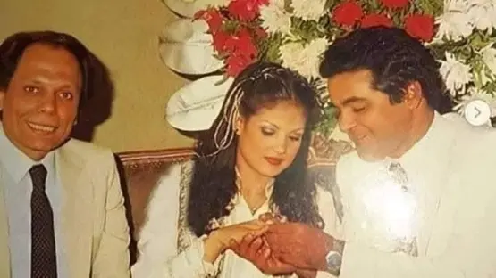 أخت عادل إمام الراحلة من حفل زفافها