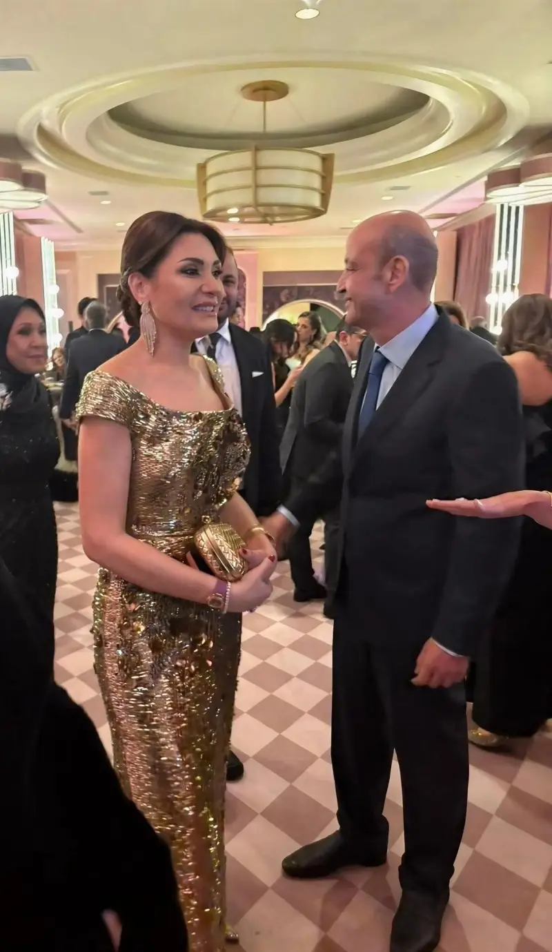عمرو أديب ودينا طلعت
